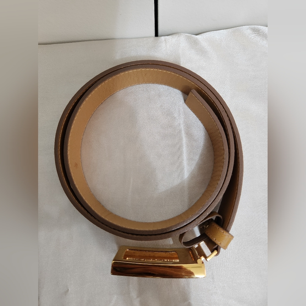 Authentic Vintage Prada Camel/Tan Color  Ladies Belt - Picture 6 of 9